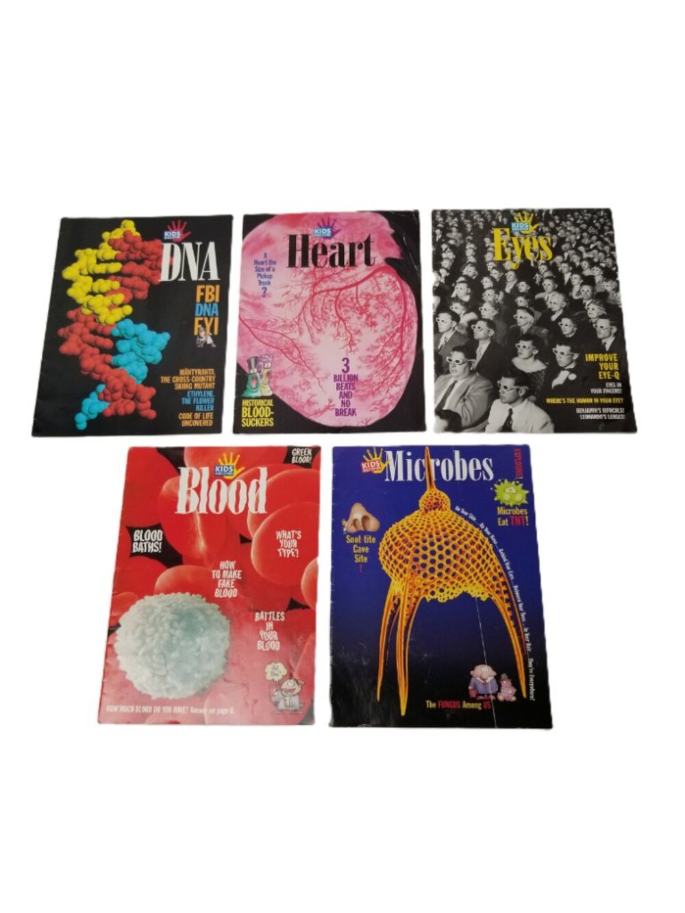 Kids Discover Magazine Lot 5 Body Systems DNA Heart Blood Eyes